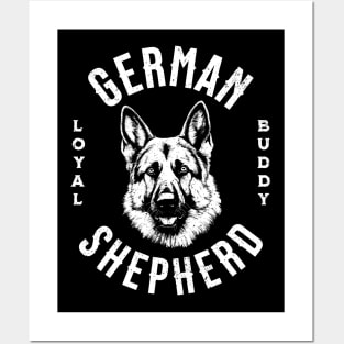 German Shepherd Loyal Friend Posters and Art